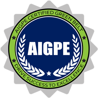 AIGPE Certified Six Sigma Green Belt Badge