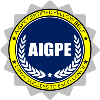 AIGPE Certified Six Sigma Yellow Belt Badge